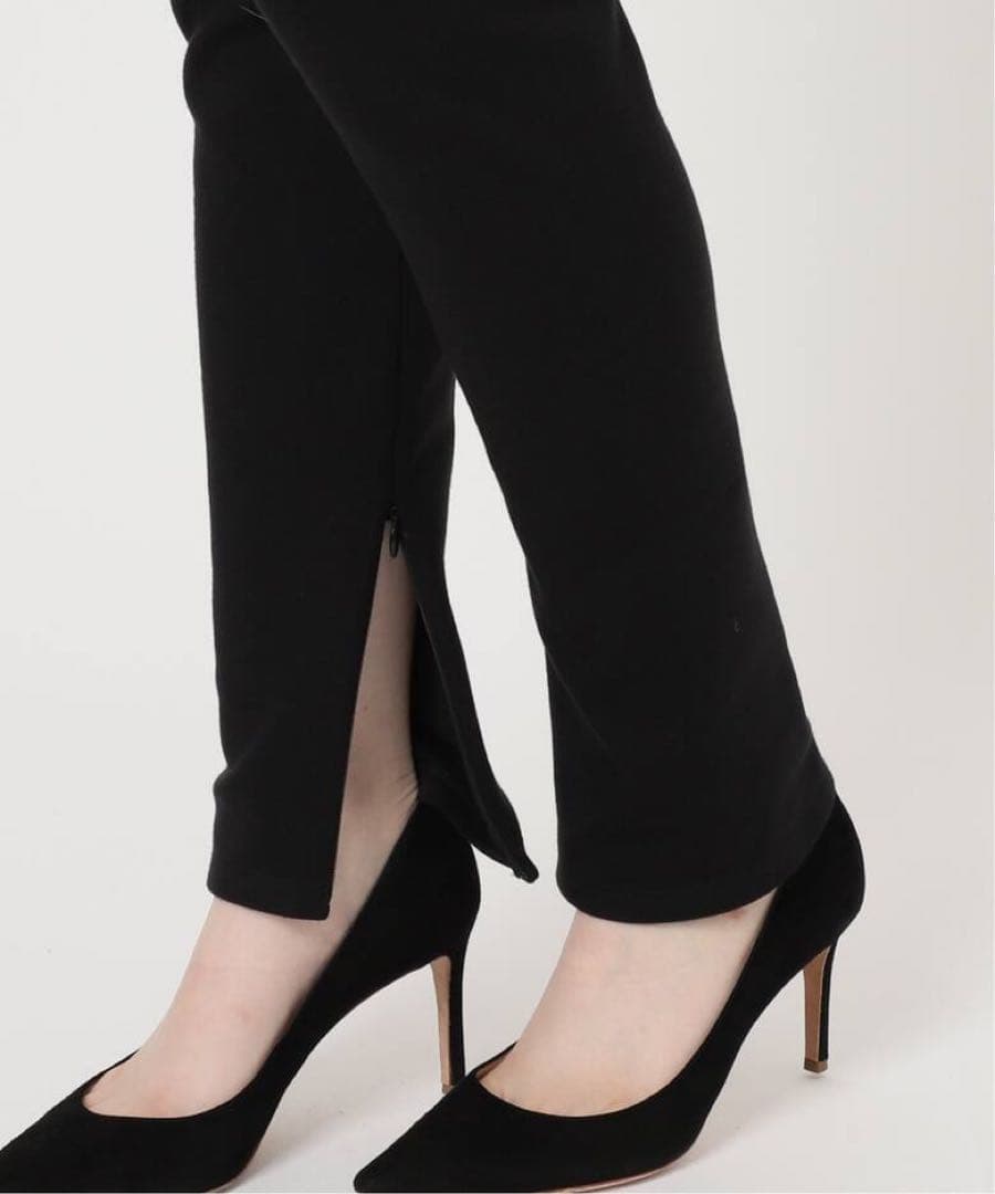 美品 ドゥーズィエムクラス Warm Zip レギンスパンツ　36