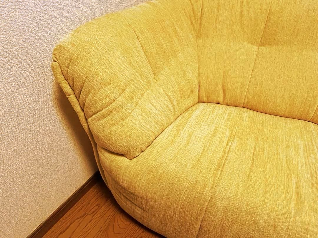 お買い得★東京インテリア★ラウンド型★2人掛けソファ