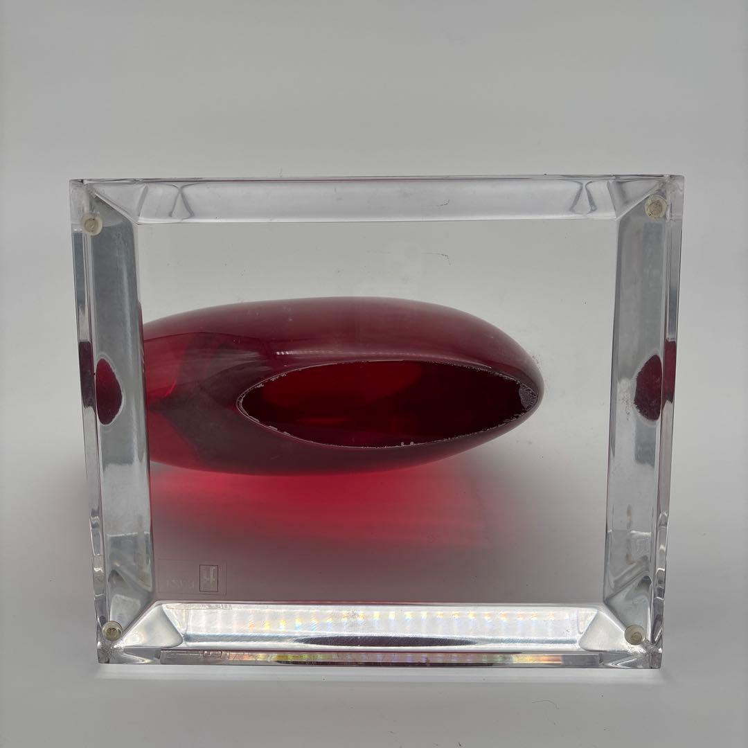 赤ハート型アクリル置物Shlomi Haziza PAULE 　高さ３０cm