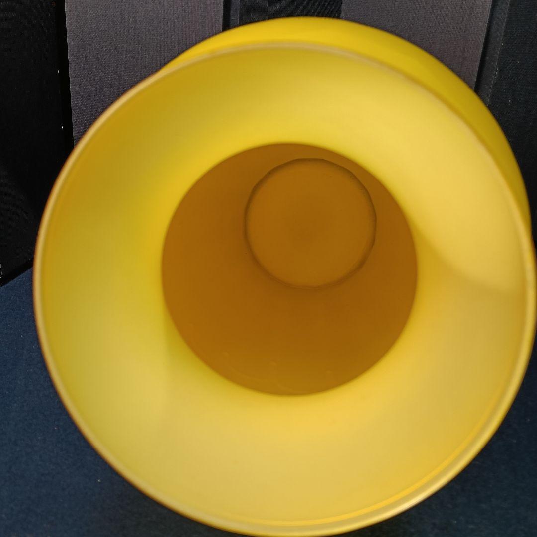 AM80 イタリア製 アート.デコ 花瓶 フラワーベース 飾花瓶 飾物 イエロー