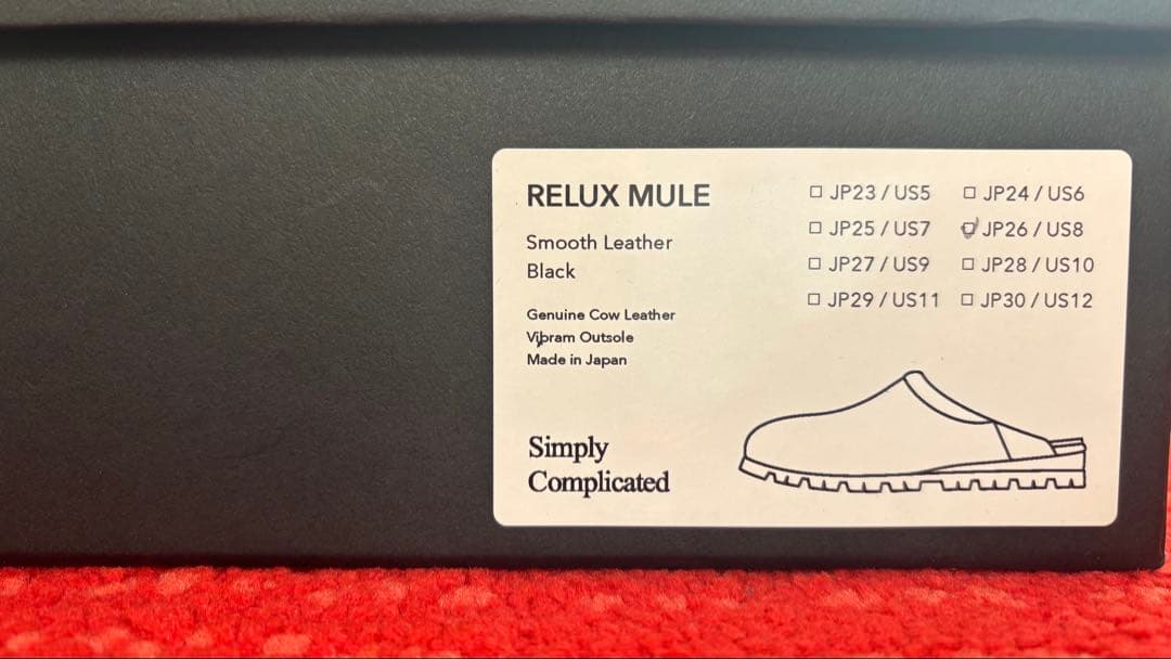 靴 simplycomplicated relux mule black US8