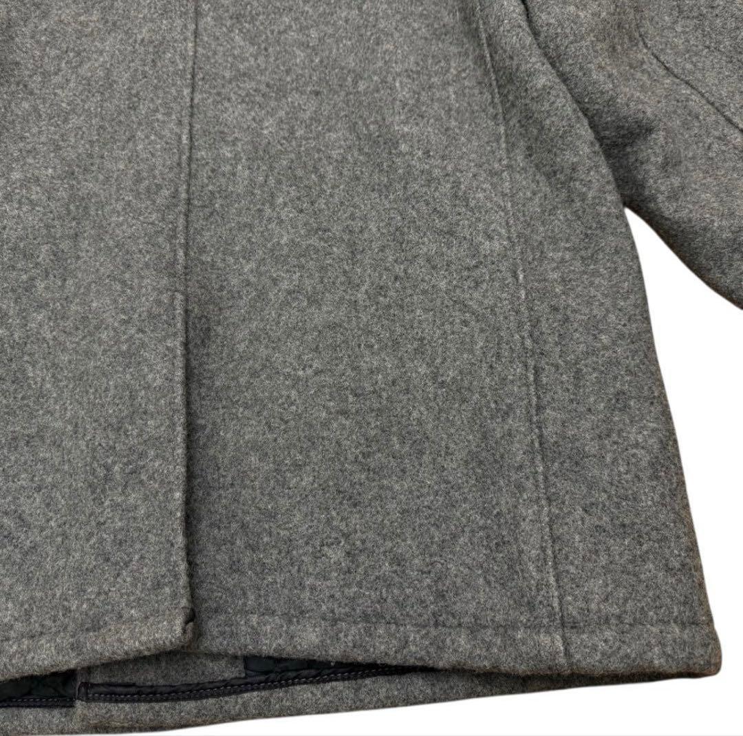 『美品』Schott 740 米国製 ピーコート ウールメルトン グレー　44