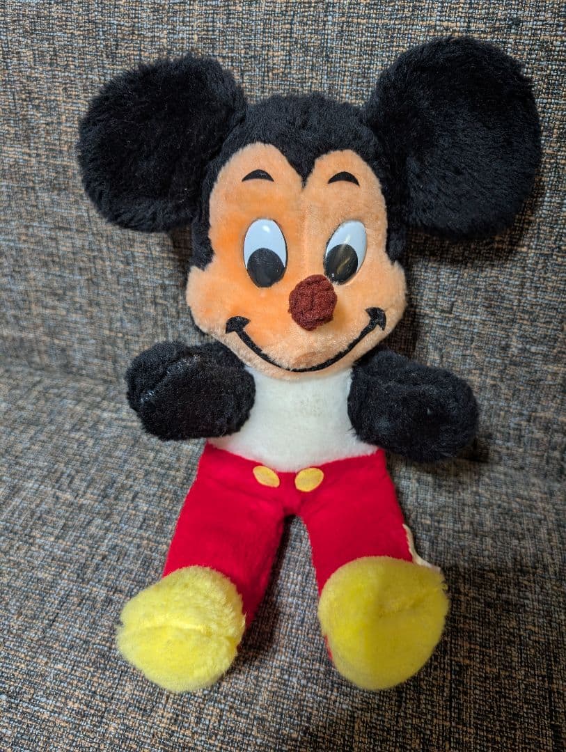 ミッキーマウス　ヴィンテージ　ぬいぐるみ　レア物　USA製セール！