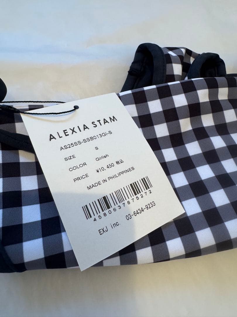 【ニコ☺︎】新品未使用♡ALEXIA STAN/黒ギンガムチェックビキニ