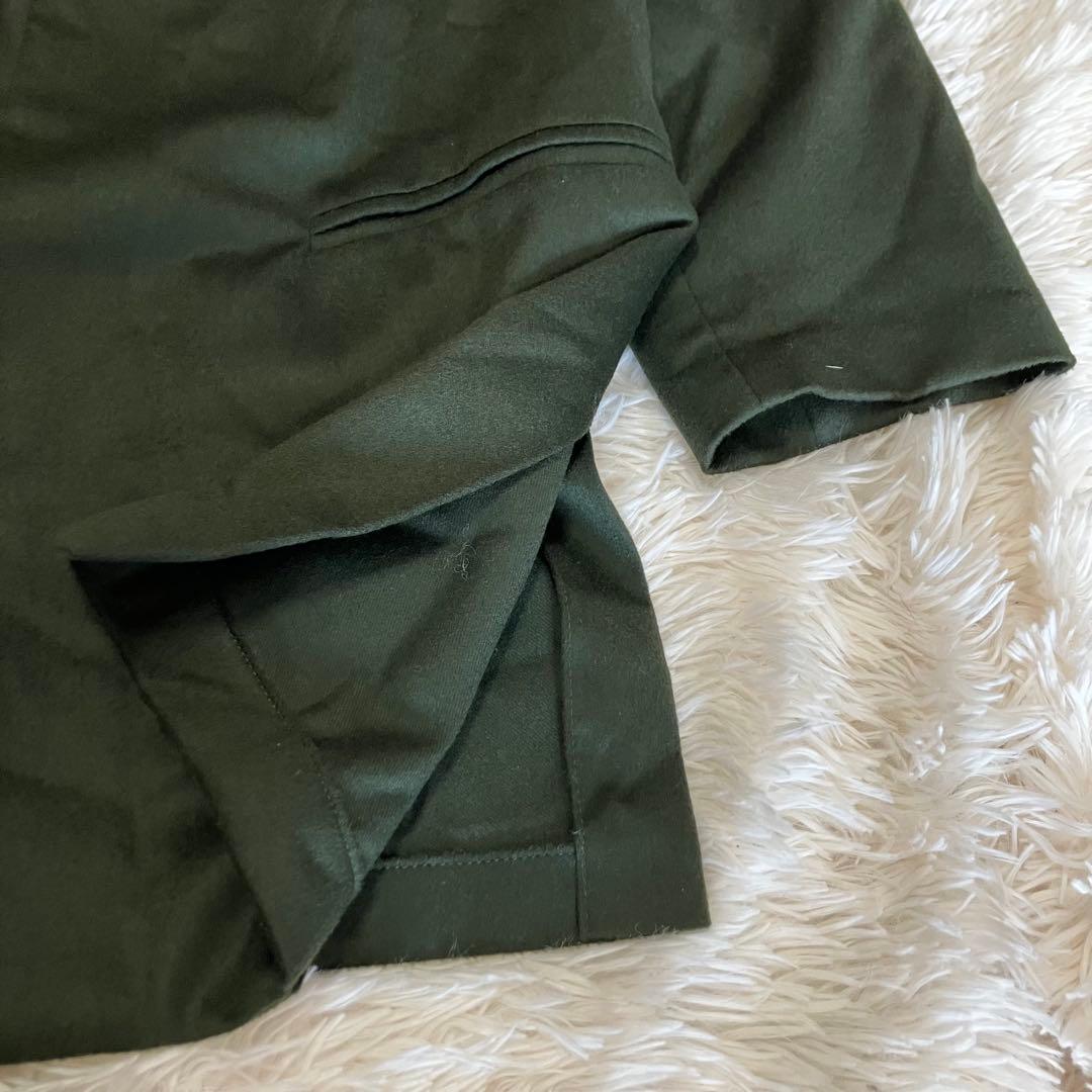 美品　エスカーダ　カシミヤ30% Lサイズ　グリーン　ジャケット　柔らか