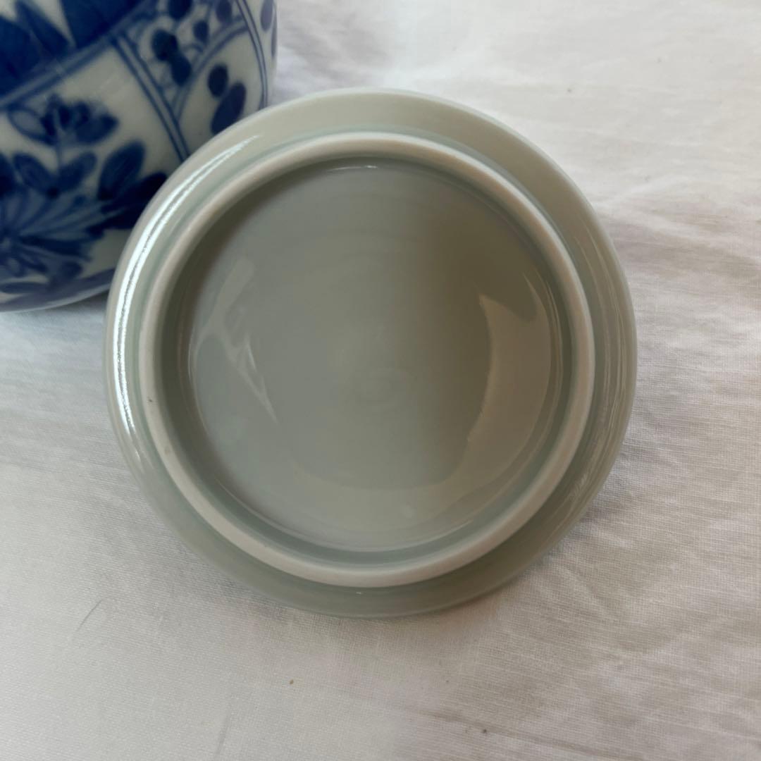 古伊万里 富貴長春 飾壷