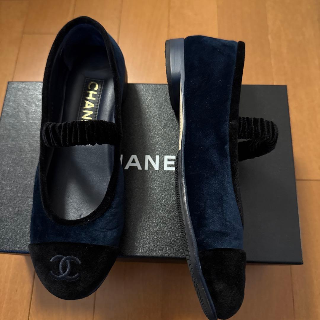 シャネル　CHANEL メリージェーン　フラットシューズ　36