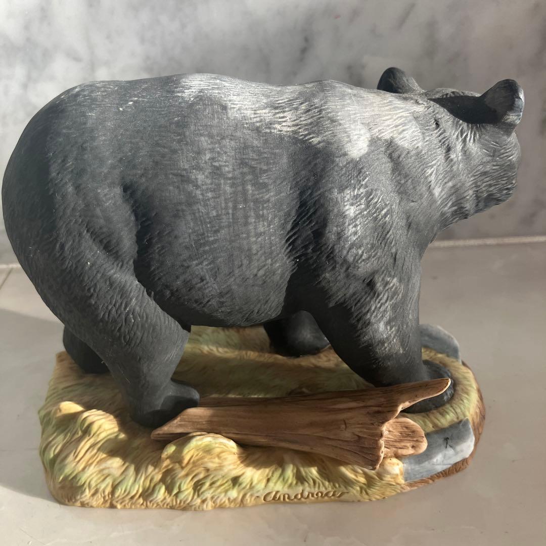 アメリカ90年代名門Andrea社生きているように生命力のある瞳のクマの陶器