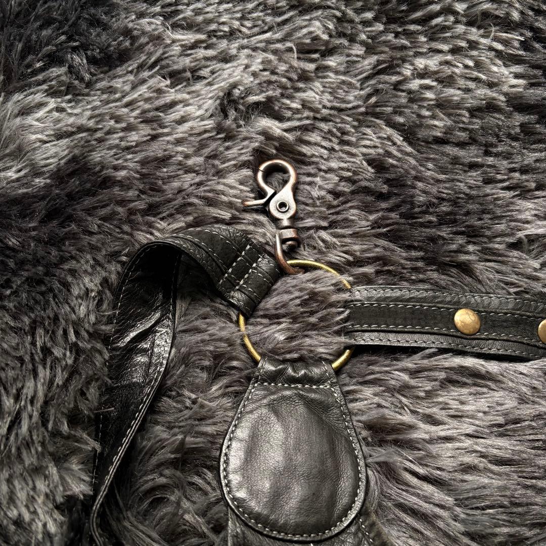 リュク ギミック 多重ジップ ダーク ブラック