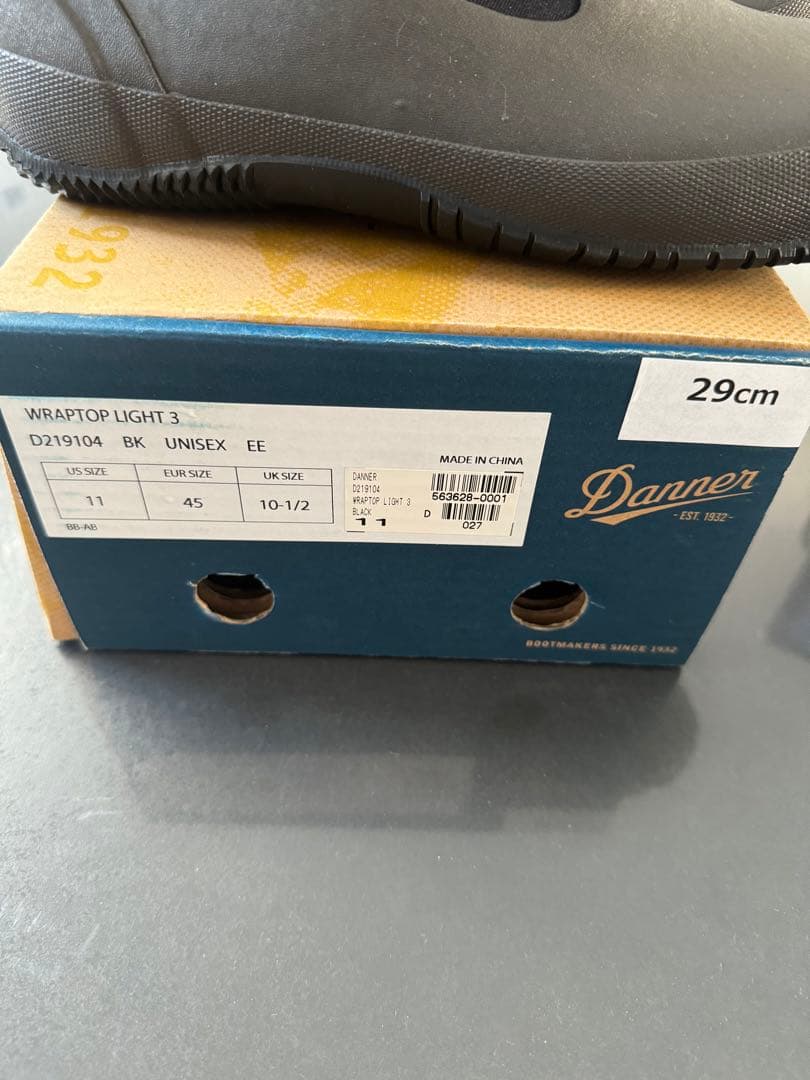 新品未使用　Danner ダナー　サイドゴア　レインブーツ　US11 アウトドア