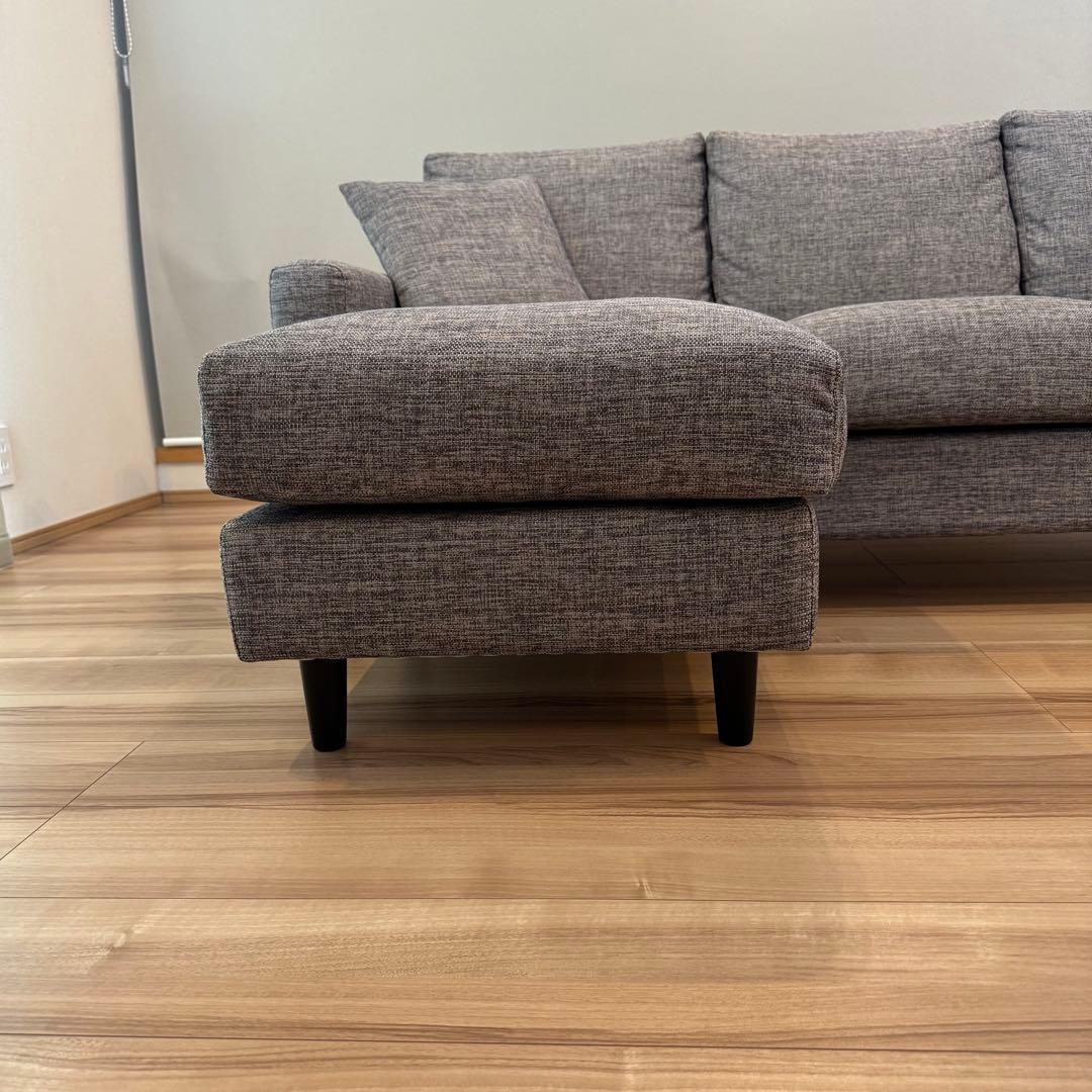 ニトリ カウチソファ 3人掛け オットマン シェーズロング NポケットA7