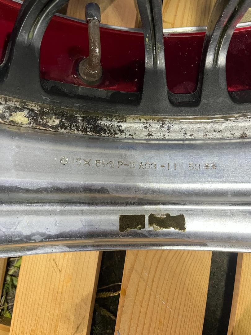 送料込　15インチ 6.5j 100-4H 114.3-4H +32 スパルコ