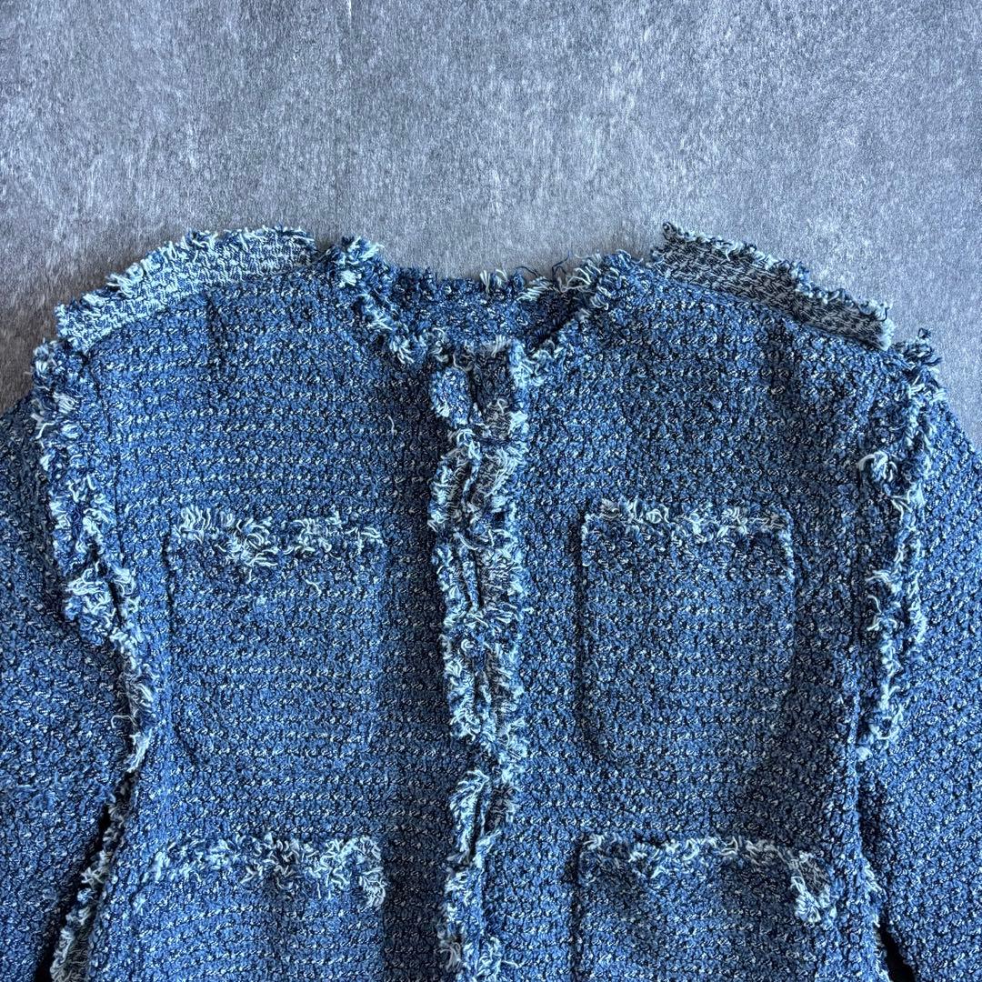sacai サカイ2025SS 切り替えノーカラージャケット