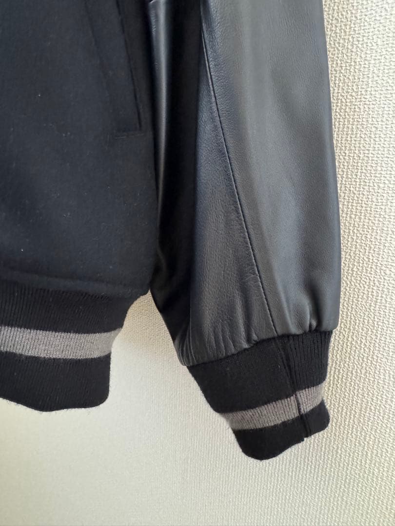Graphpaper scale off jacket スタジャン ブラック 2