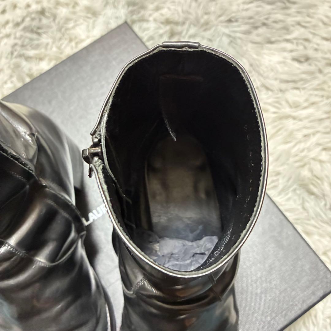 【○箱あり】SAINT LAURENT PARIS 本革 41 BLACK