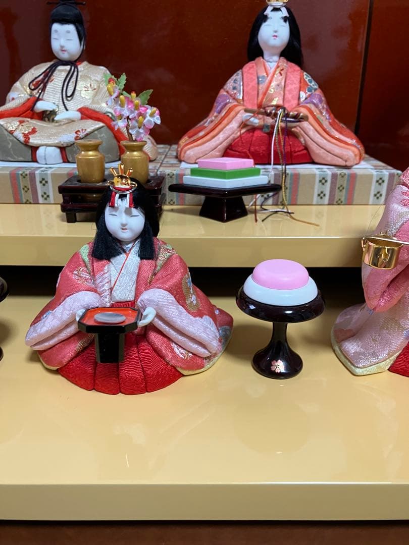 雛人形セット 東京　久月　真多呂作　二段　ひな祭り　石膏