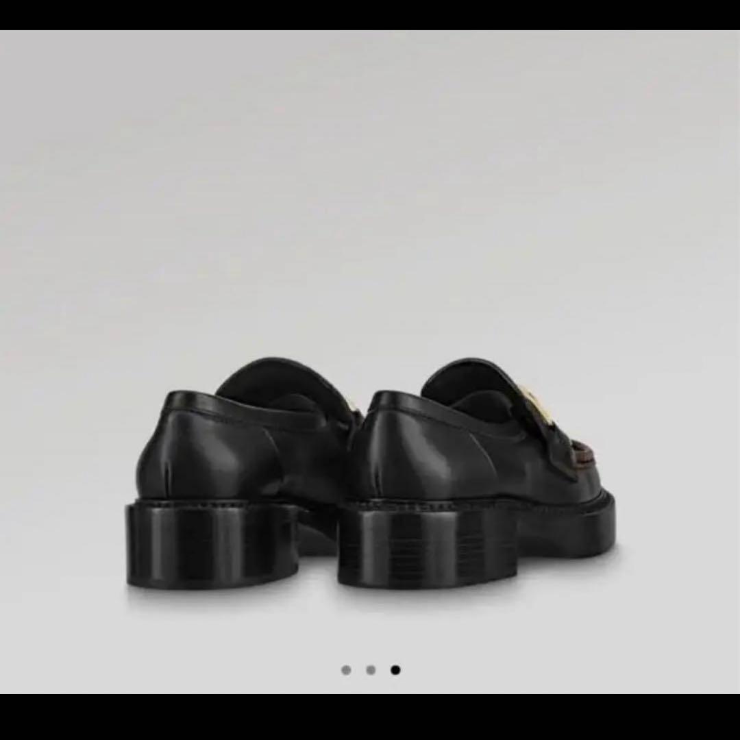 専用LOUIS VUITTON 厚底ローファー　左