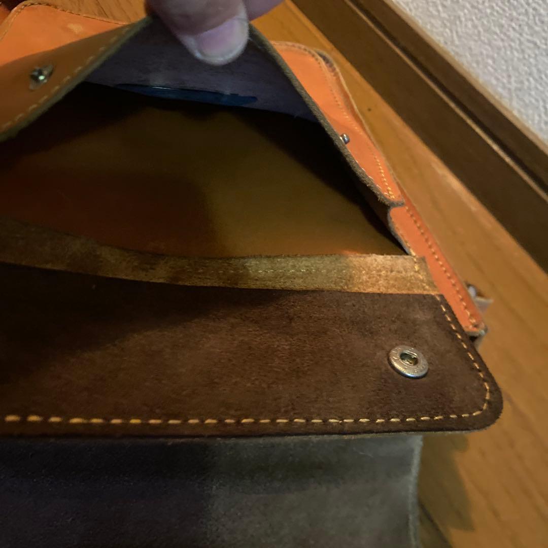 ハーレーダビッドソン レザーショルダーバッグ　 型押しロゴ　ワッペン