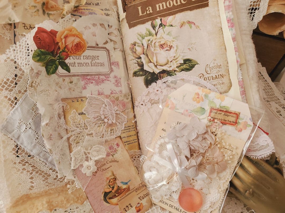 Junkjournal*コラージュジャーナル『春の天使』