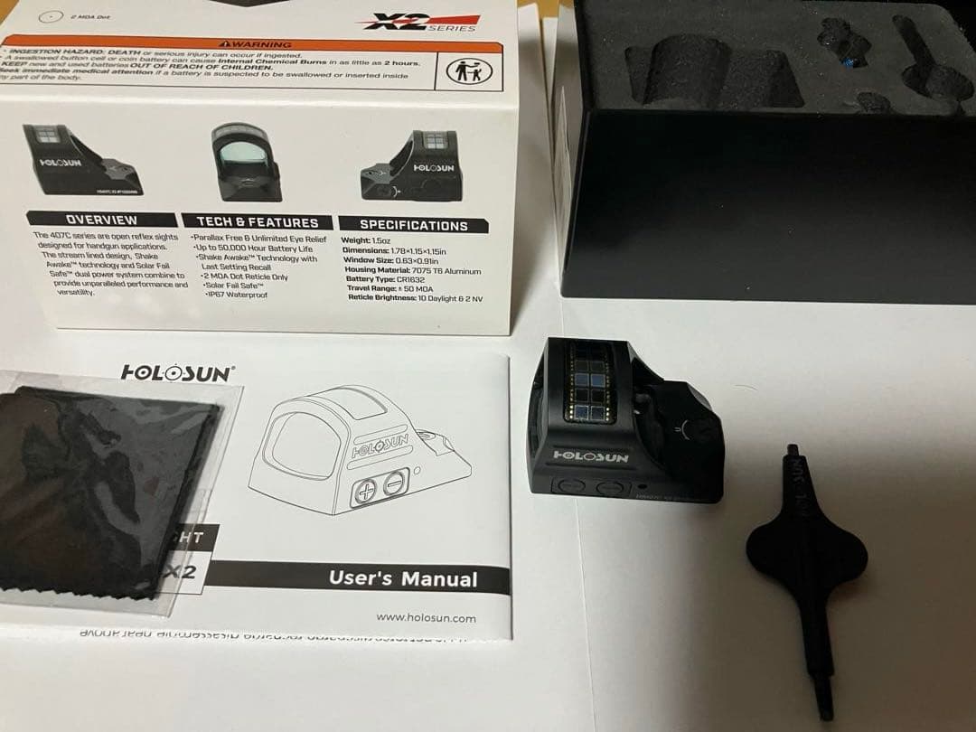 HOLOSUN ホロサンドットサイト　HS507C x2 ほぼ新品中古美品