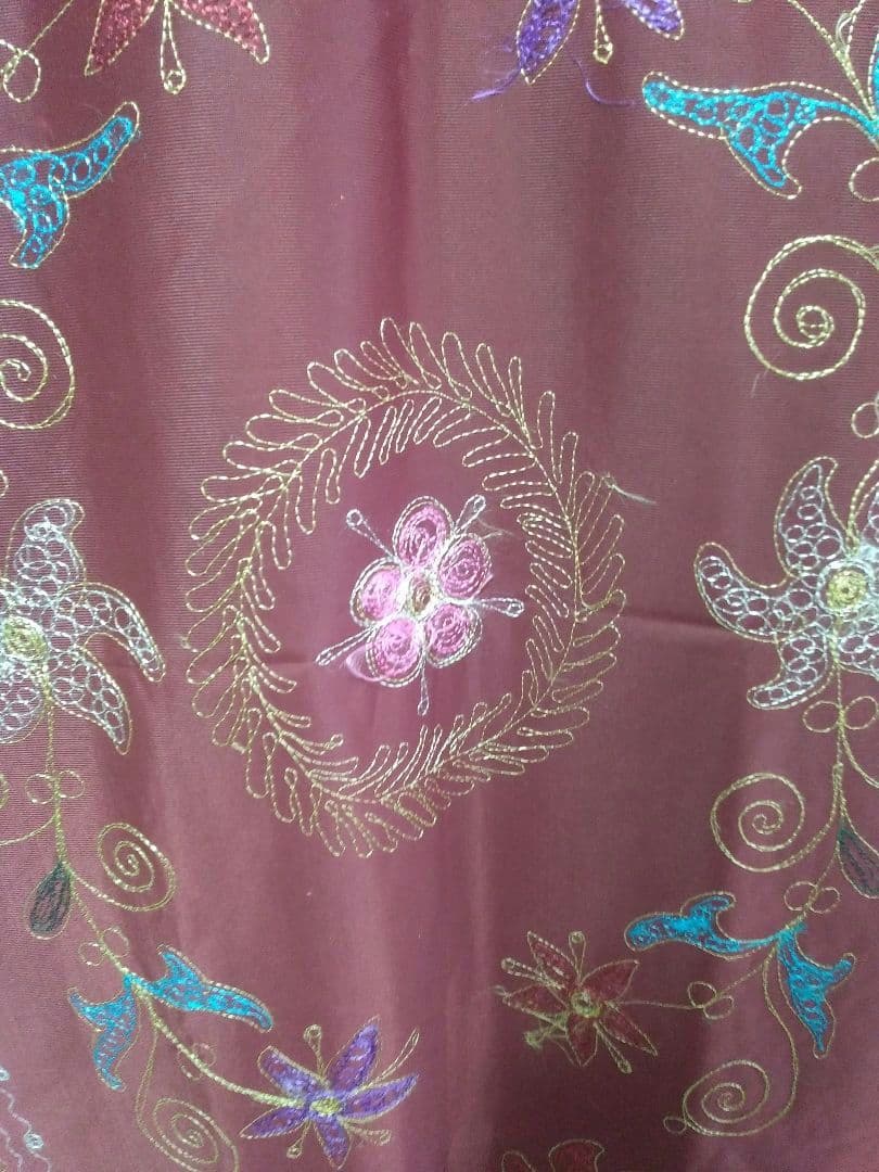 80年代製　ウズベキスタン製　ヴィンテージ　スザニ刺繍　テーブルクロス　壁掛け