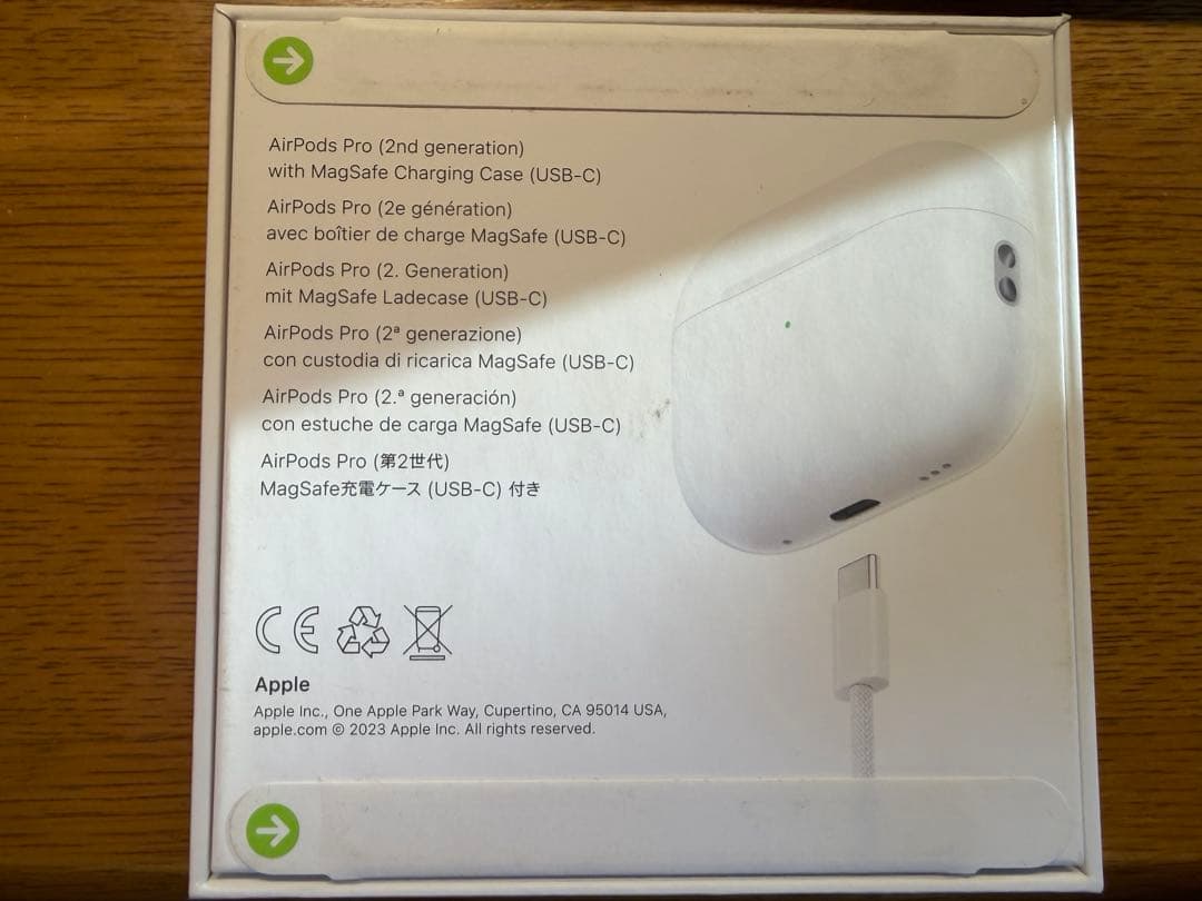 イヤホン Air pods pro2 MTJV3J/A type-C