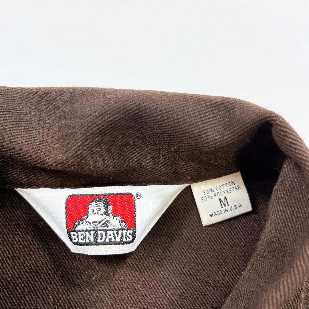 BEN DAVIS ベンデイビス カバーオール USA製 ブラウン M