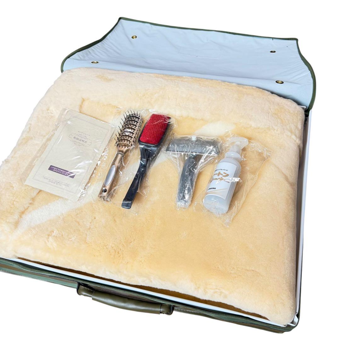 ExcelHuman ムートンシーツ100×200cm 羊毛皮100% 高級寝具