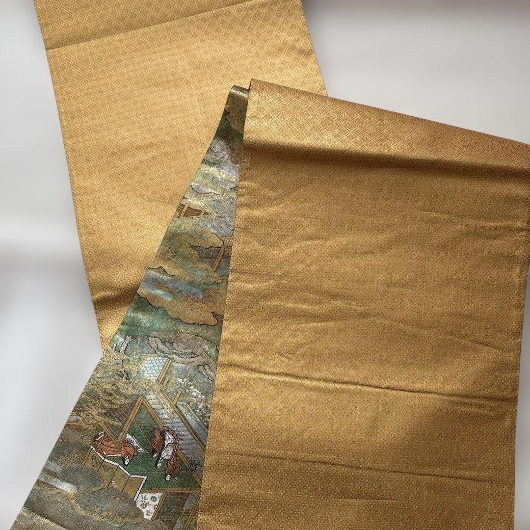 ⭐️美品⭐️源氏物語　袋帯　金糸　引泊　お茶会　観劇　卒業式　式典