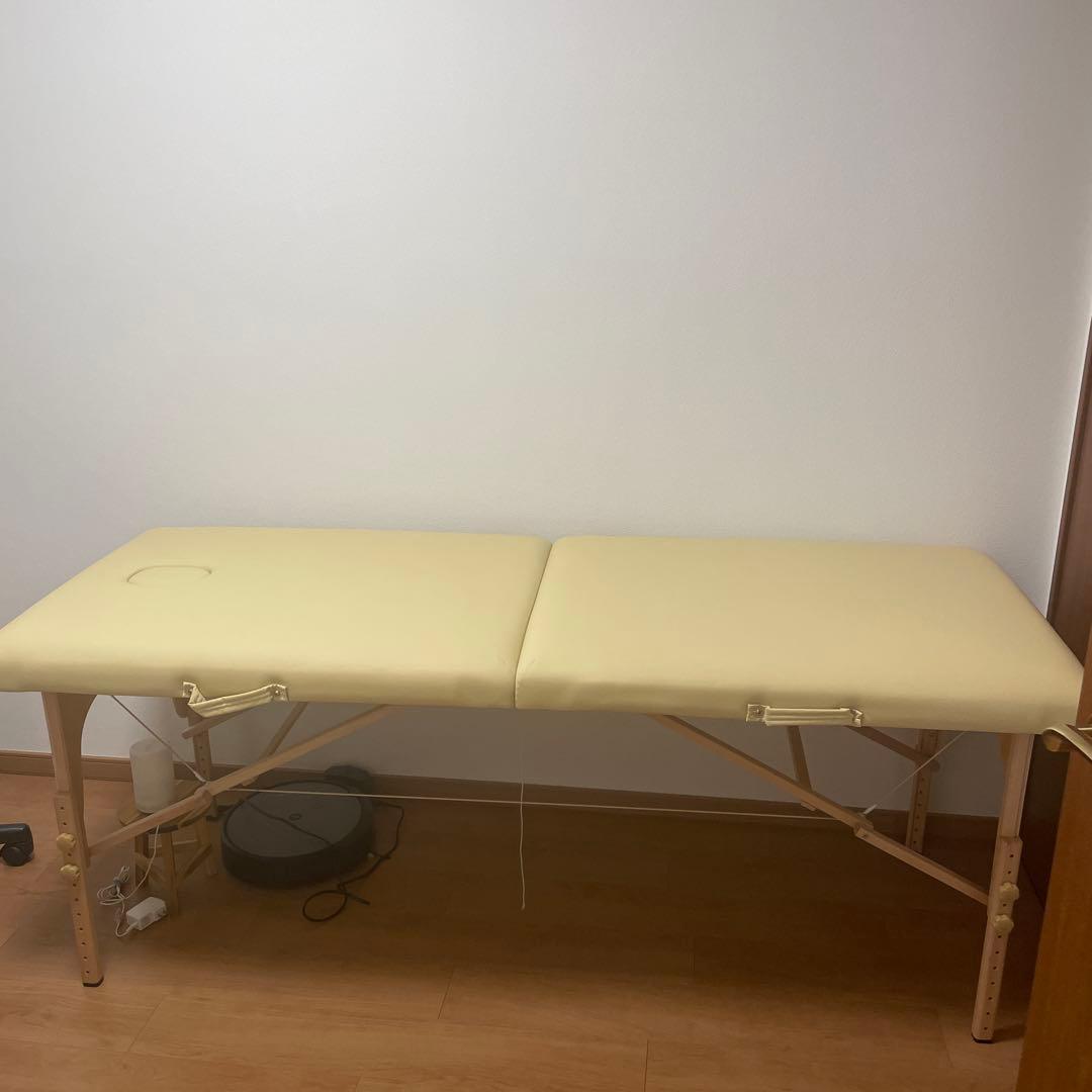 SEVEN BEAUTY 折りたたみベッド クリーム色