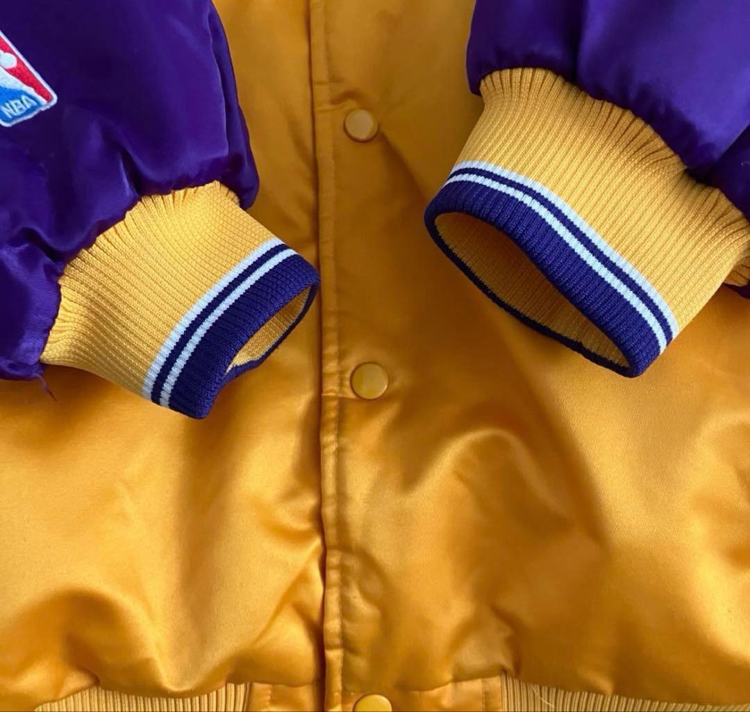 ナイキ NBA レイカーズ 刺繡　スタジャン　ブルゾン　 3XL 美品　黄