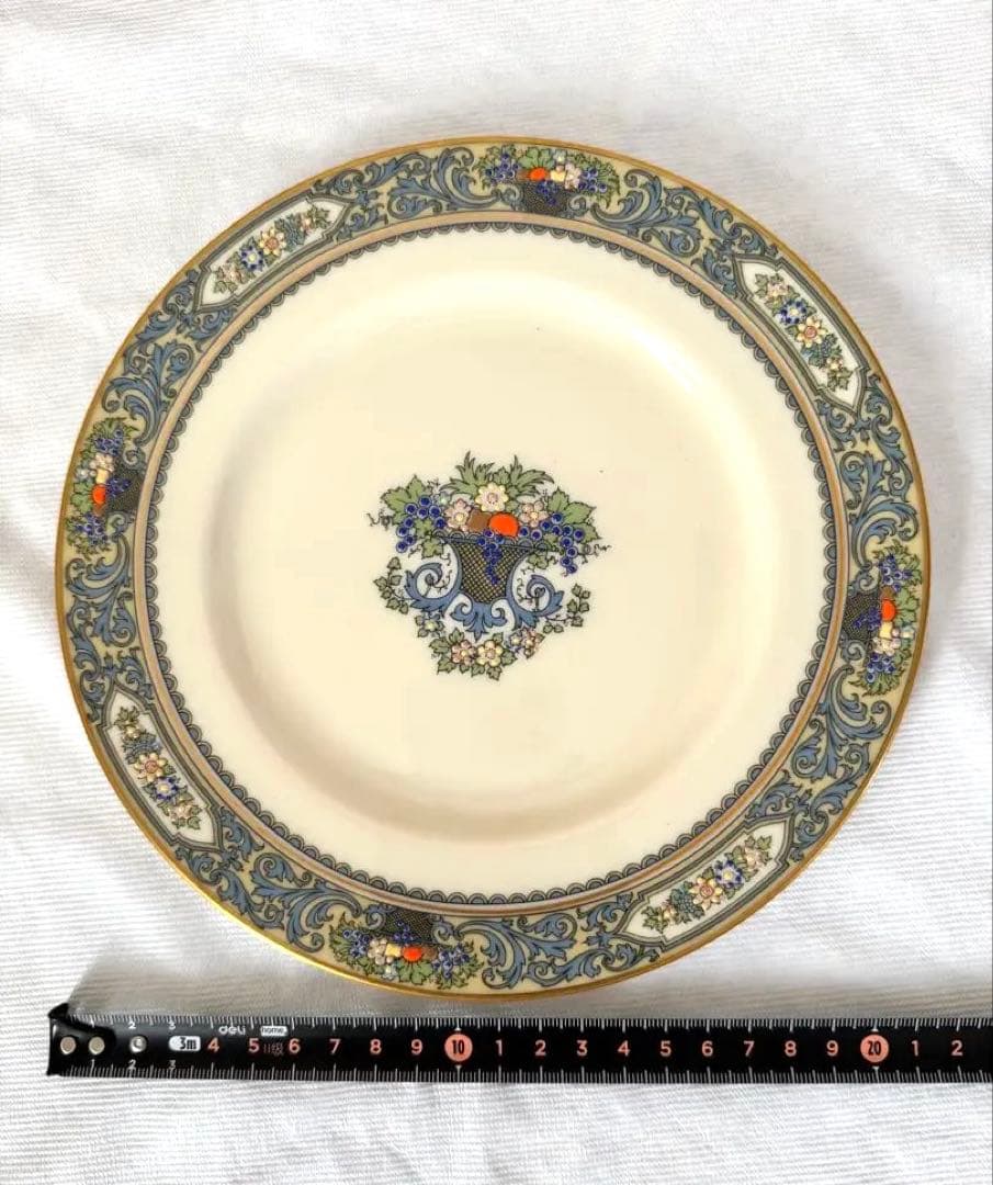 Lenox Autumn USA 金縁 サラダ皿21cm 4枚 美品