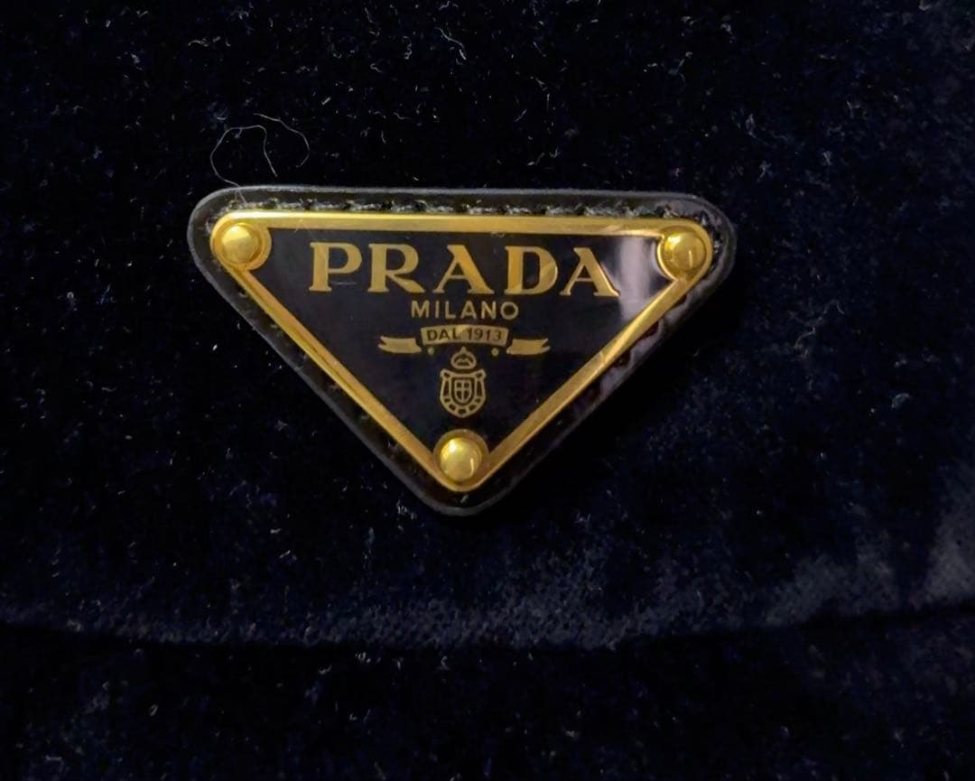 PRADA 黒 バケットハット ベルベット