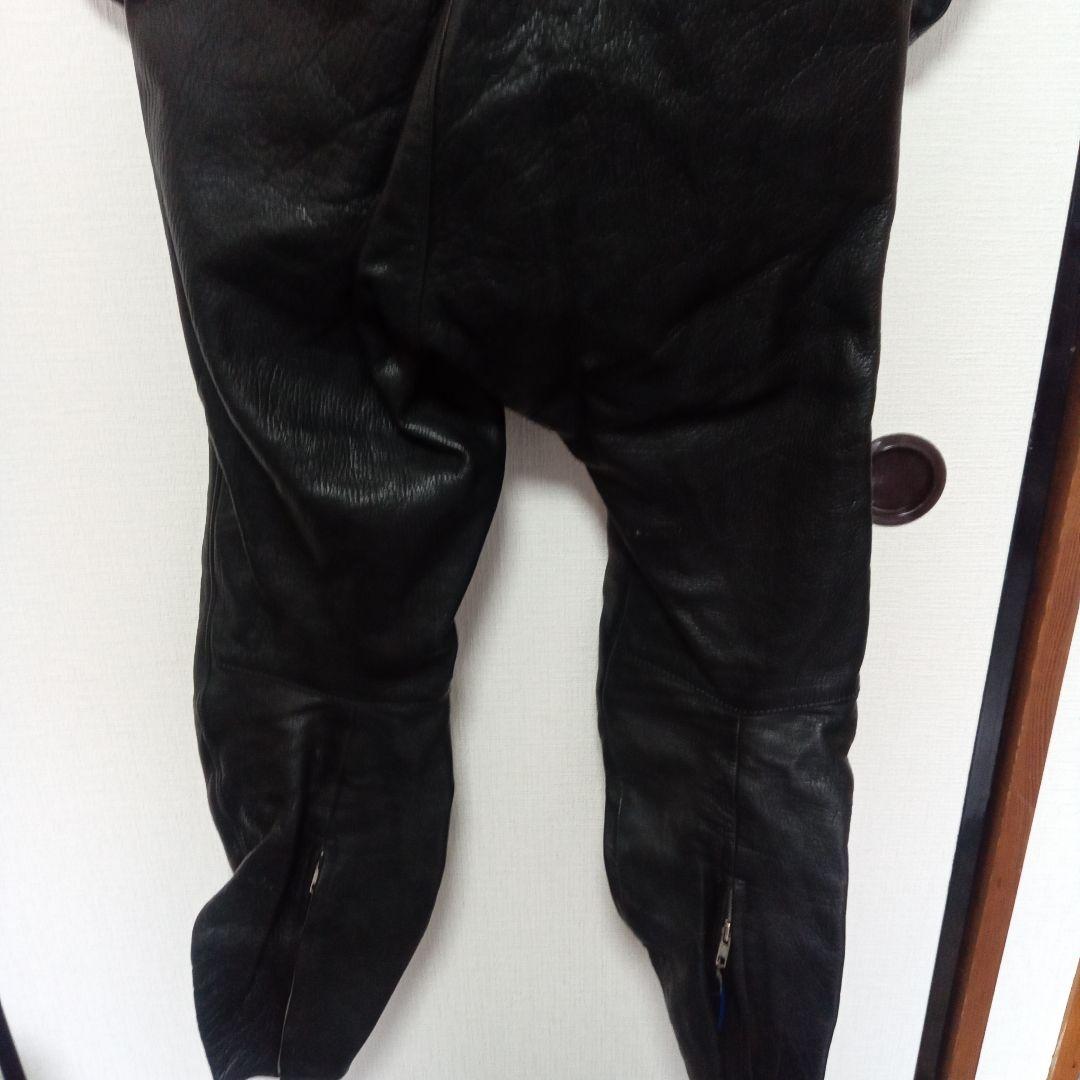 Takai セパレートレーシングスーツ 革ツナギ 黒　L