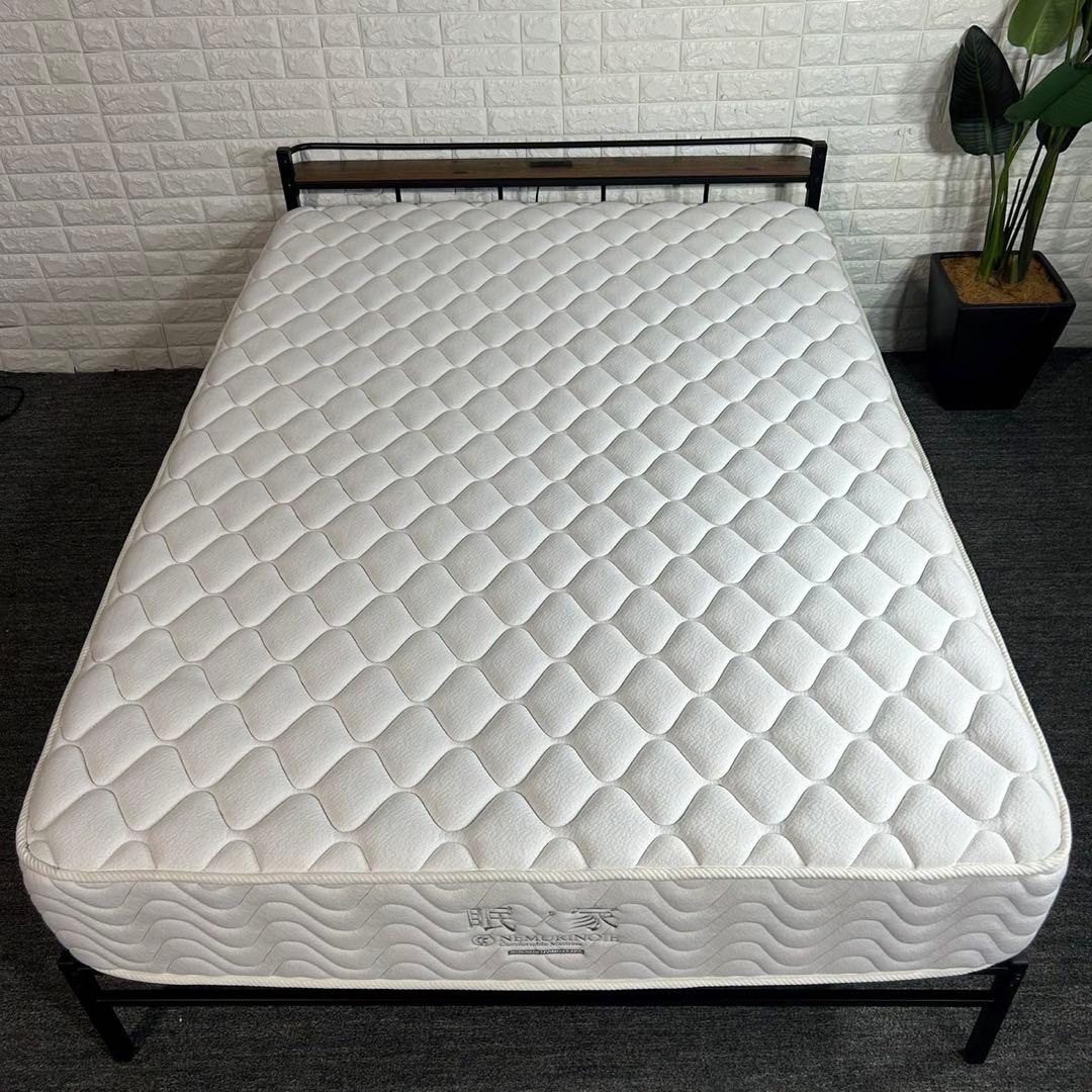 ベッドセット フレーム マットレス ダブル リビングハウス 眠ノ家 G026