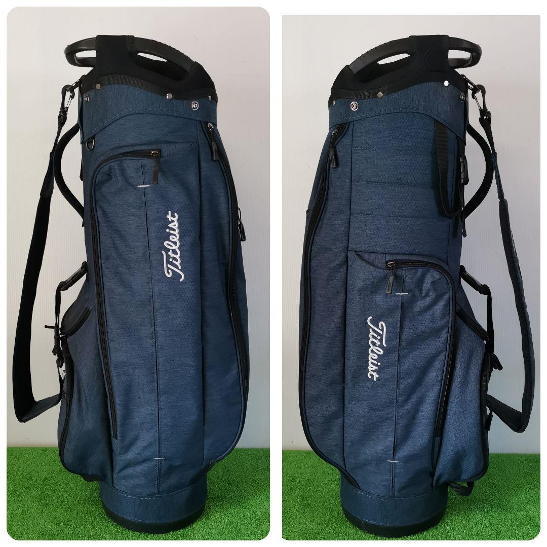 【軽量】Titleist タイトリスト キャディバッグ ゴルフバッグ ネイビー