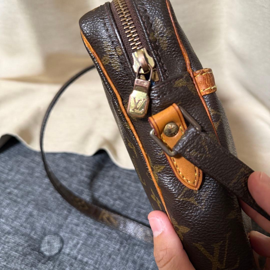 【鑑定済】 ベタ無 ルイヴィトン ダヌーブ モノグラム ショルダーバッグ