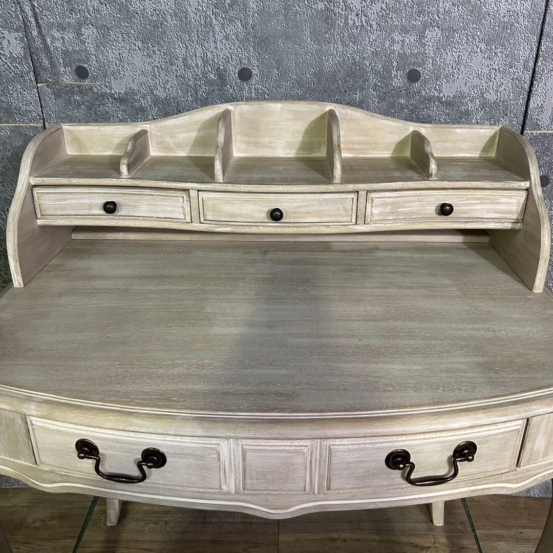 ꧁シャビーシック꧂シシリーコンソールテーブル 机 ドレッサー デスク