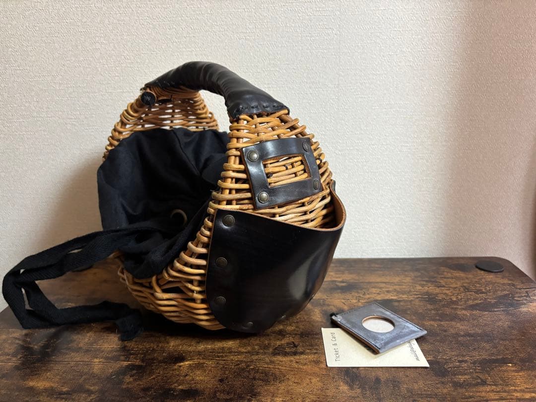 ebagos エバゴス　チョコボール　カゴ　黒革