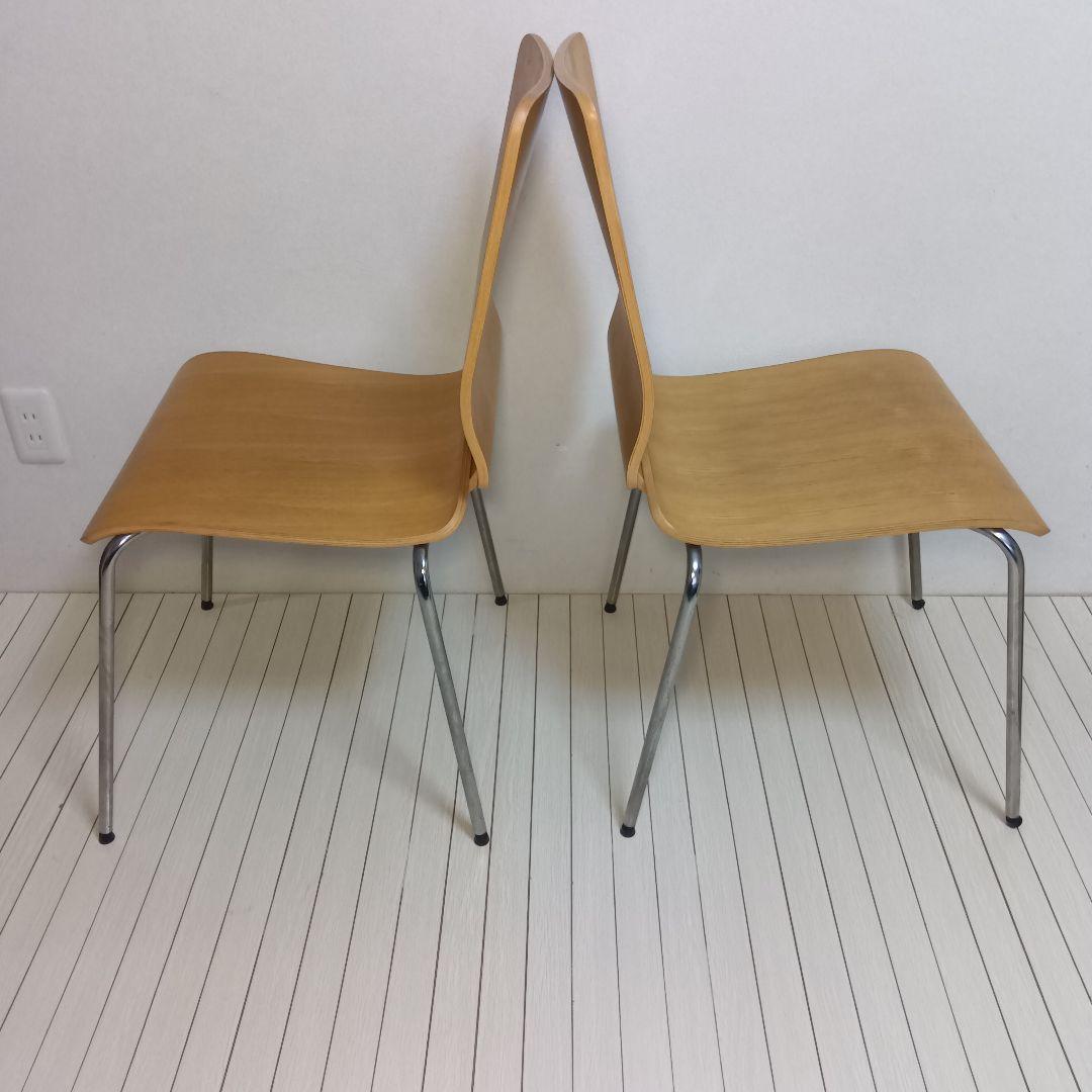 90's 廃盤 IKEA GILBERT スタッキングチェア　プライウッド　2脚