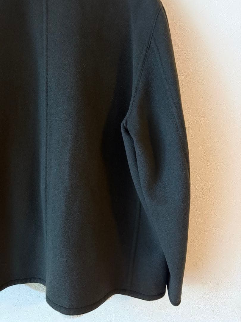 エルメス　カシミヤPコート　サイズ54 ラムスキンボア付き　状態極上