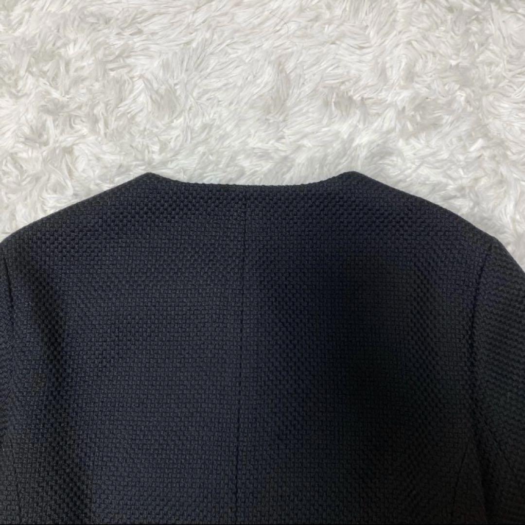 新品タグ付 24AW アナイ ウールプリペラノーカラー ジャケット ネイビー