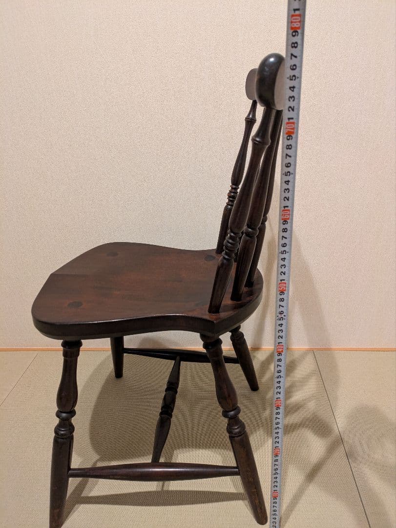 松本民芸家具 ウィンザーチェア ダイニングチェア 木製 アンティーク調