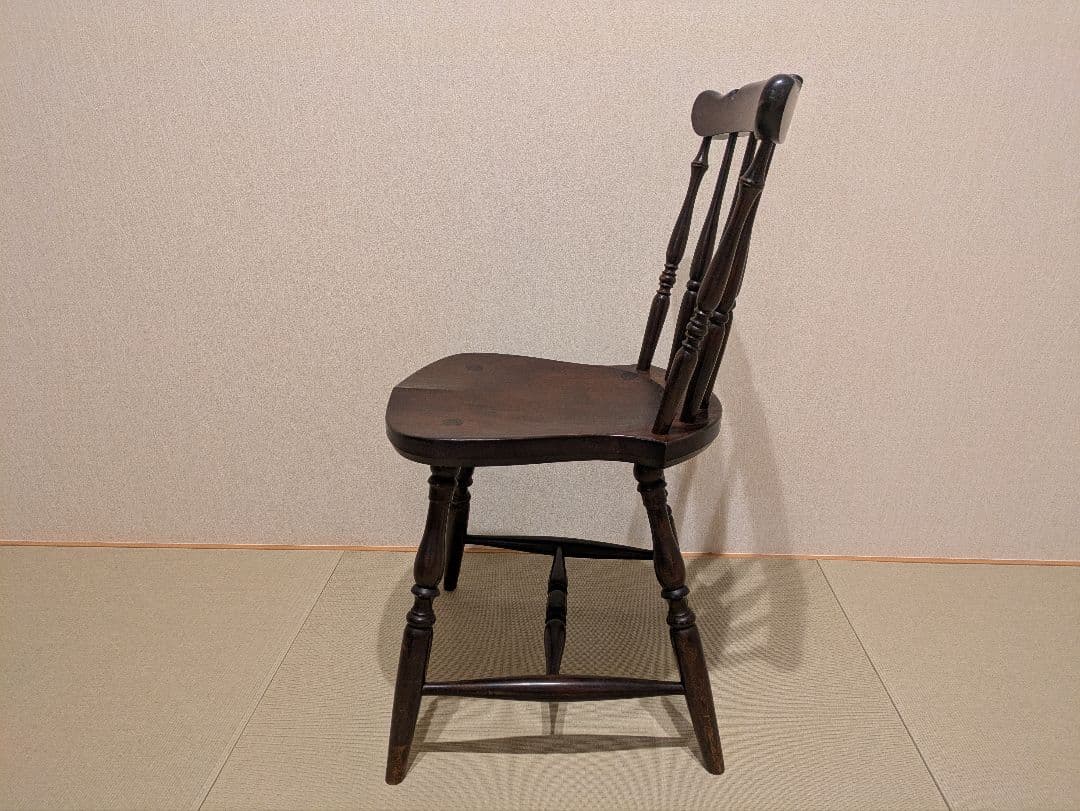 松本民芸家具 ウィンザーチェア ダイニングチェア 木製 アンティーク調