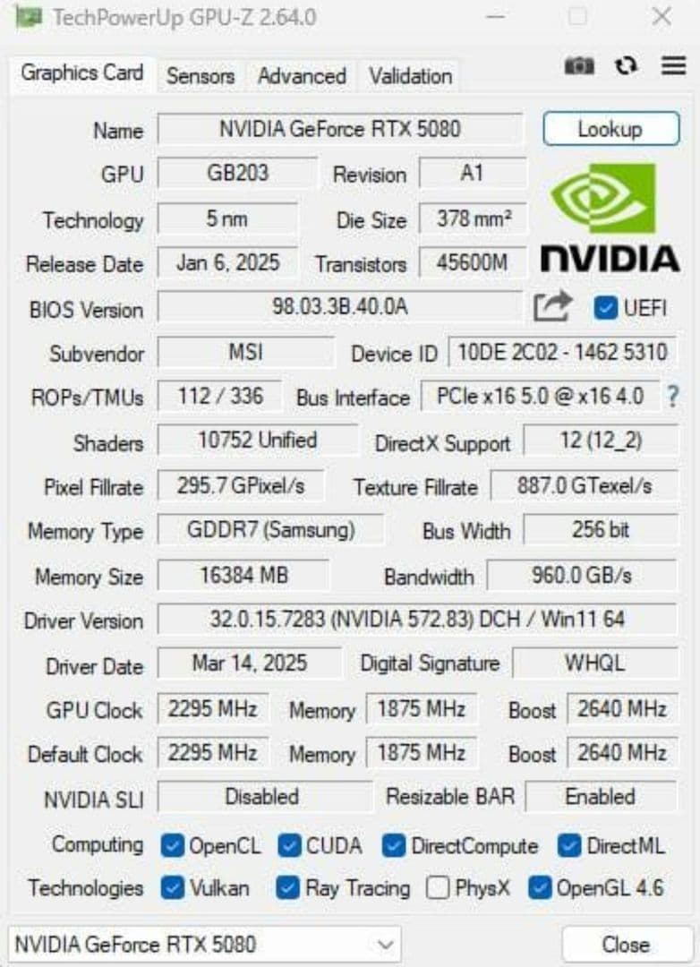 ゲーミングPC RTX5080 Ryzen7 9800X3D メモリ64GB