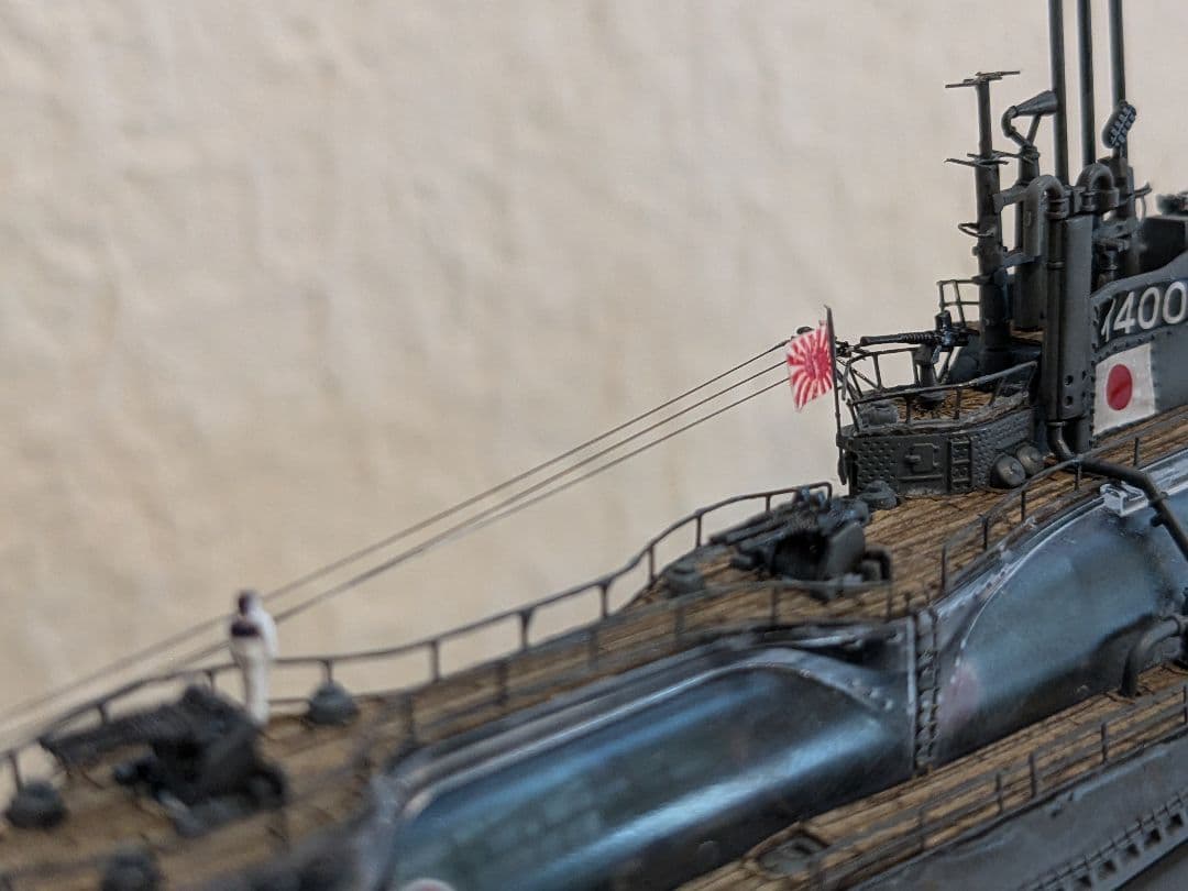 タミヤ1/350伊-400スペシャルエディション完成品　ケース付き