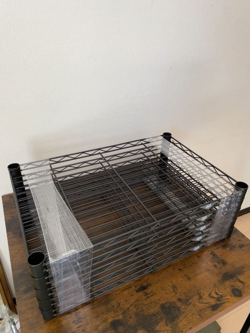 5点セット　ルミナス ノワール 棚板　ポール径25mm 幅60x奥行40cm