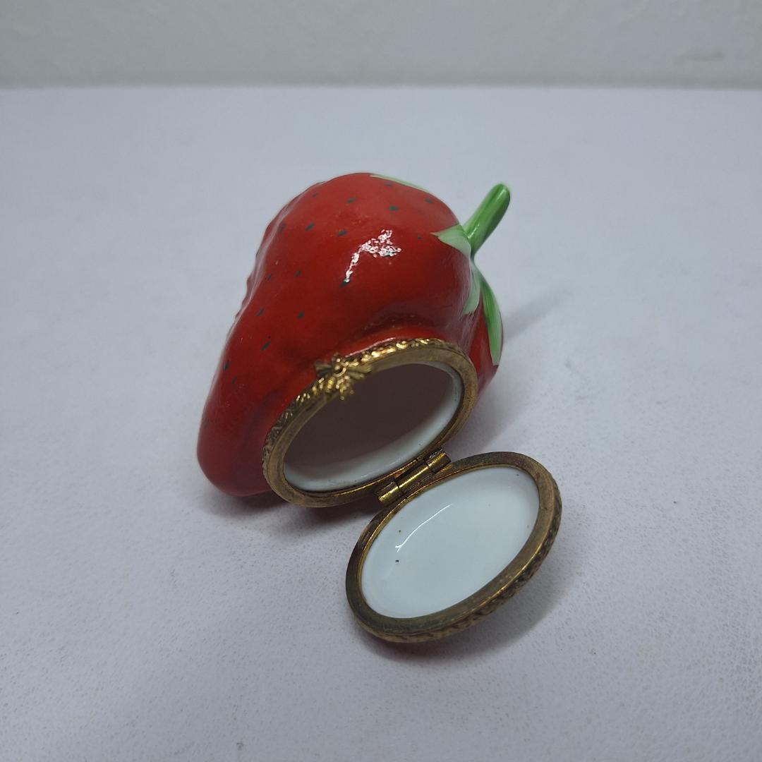 リモージュ ストロベリー ハンドペイント Limoges 美品 フラン e3E0