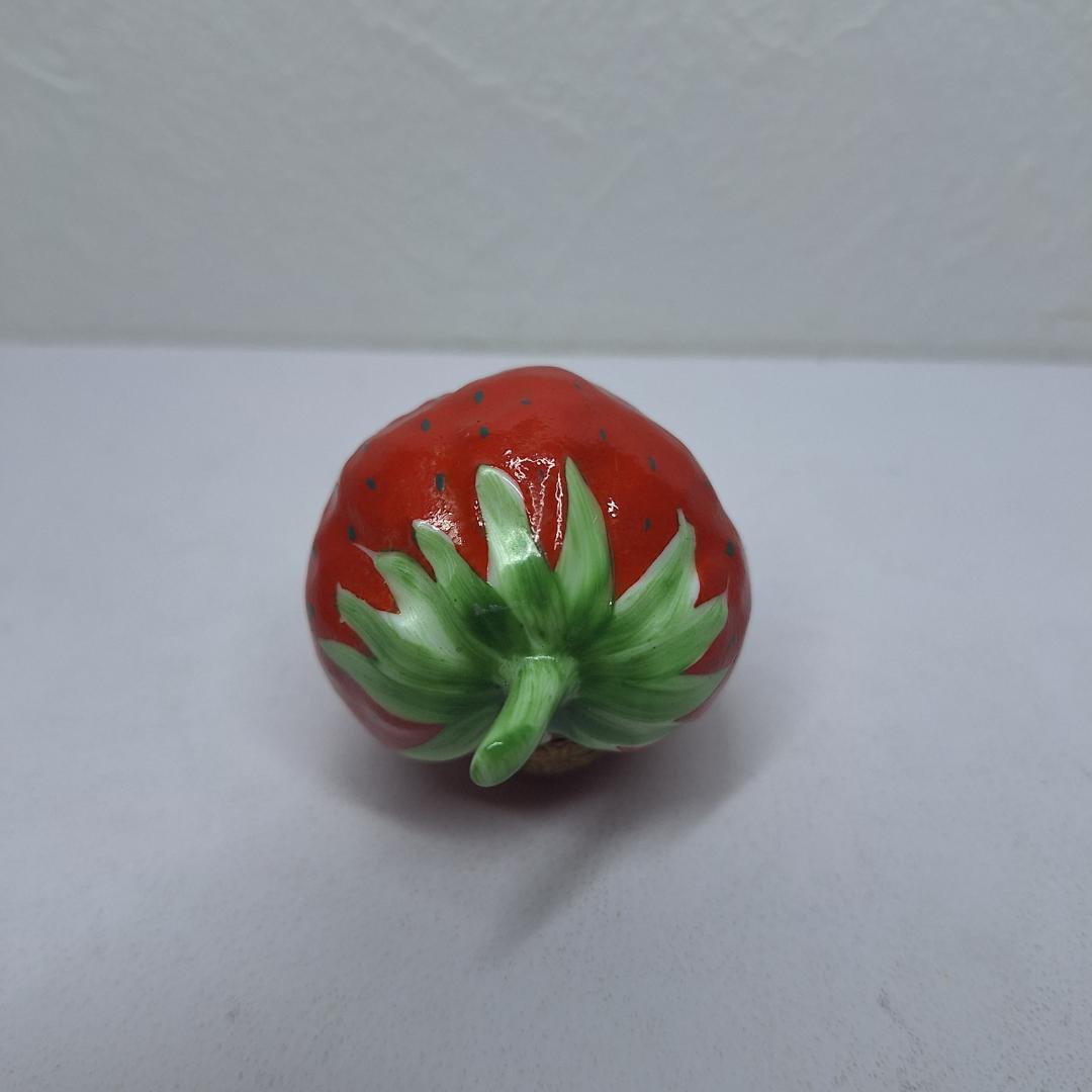 リモージュ ストロベリー ハンドペイント Limoges 美品 フラン e3E0