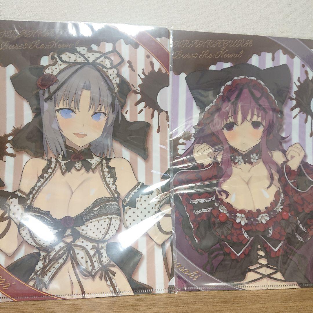 閃乱カグラ ドンキ 限定 A4クリアファイル 雪泉 紫 斑鳩 詠 6枚セット